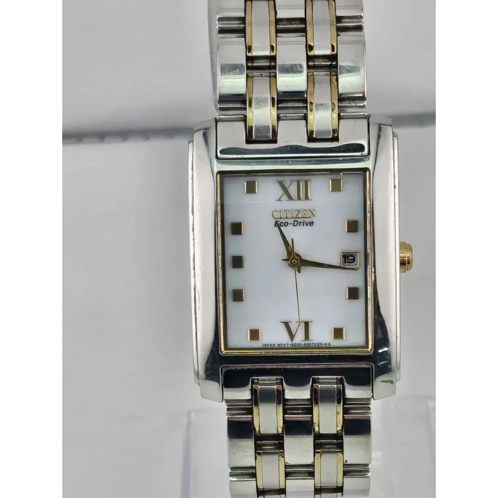 Mens Citizen Eco Drive Solar Watch E010-S004004 Date Very Nice Watch Runs - Picture 5 of 13